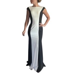 Jovani Evening Gown Black/White